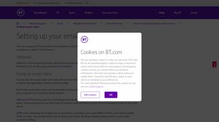 
                            6. How do I set up BT Email on my computer or mobile device? | BT help