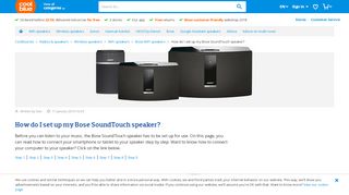 
                            6. How do I set up my Bose SoundTouch speaker? - Before 23:59 ...