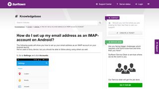 
                            13. How do I set up my email address as an IMAP-account on Android ...