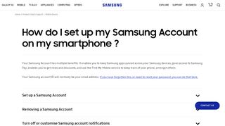 
                            7. How do I set up my Samsung Account on my smartphone ? | Samsung ...