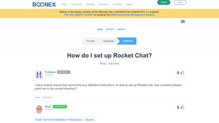 
                            8. How do I set up Rocket Chat? :: BoonEx Unity Forums