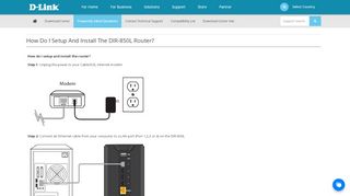 
                            7. How do I setup and install the DIR-850L router? - D-Link - Vietnam