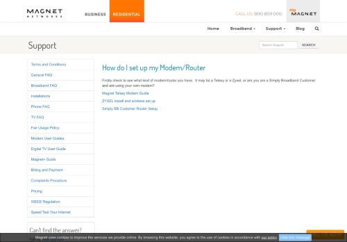 
                            1. How do I setup my Modem/Router - Magnet Networks