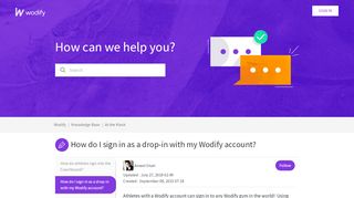 
                            3. How do I sign in as a drop-in with my Wodify account? – Wodify