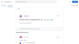 
                            9. How do I sign in to google earth? - Google Product Forums