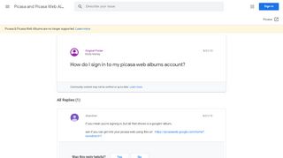 
                            13. How do I sign in to my picasa web albums account? - Google Product ...