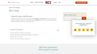 
                            7. How do I sign in to RCI.com? | RCI Help | RCI.com