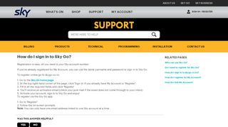 
                            11. How do I sign in to SKY GO? - SKY Support