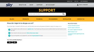
                            10. How do I sign in to skygo.co.nz? - SKY Support