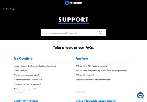 
                            9. How do I sign in with my TV provider? – Freeform Support