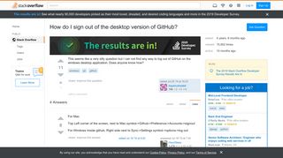 
                            7. How do I sign out of the desktop version of GitHub? - Stack Overflow