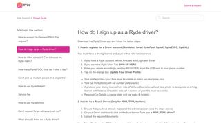 
                            5. How do I sign up as a Ryde driver? – Ryde Support