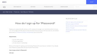
                            5. How do I sign up for 1Password? – eero Help Center