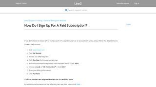 
                            6. How Do I Sign Up For A Paid Subscription? – Line2 Support