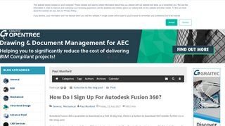 
                            6. How Do I Sign Up For Autodesk Fusion 360? - Graitec Blog