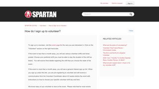 
                            3. How do I sign up to volunteer? – SPARTAN RACE FAQ