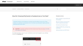 
                            12. How Do I Simulcast My Events to Facebook Live or ...