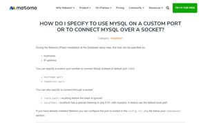 
                            10. How do I specify to use Mysql on a custom port or to connect Mysql ...