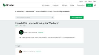 
                            7. How do I SSH into my Linode using Windows? | Linode Questions