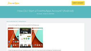 
                            2. How Do I Start a FreeMyApps Account? (Android) – How Can We ...