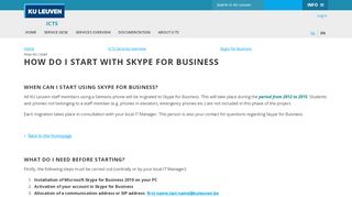 
                            13. How do I start with Skype for Business – ICTS - KU Leuven
