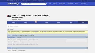 
                            13. How do I stay signed in on the eshop? - Nintendo Switch Message ...
