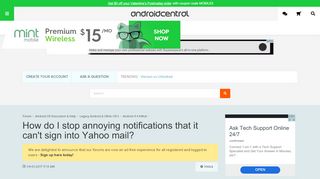 
                            12. How do I stop annoying notifications that it can't sign into Yahoo ...