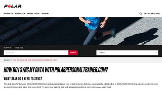 
                            12. How do I sync my data with polarpersonaltrainer.com? | Polar Global