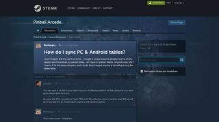 
                            3. How do I sync PC & Android tables? :: Pinball Arcade General ...