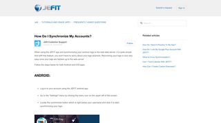 
                            9. How Do I Synchronize My Accounts? – Jefit
