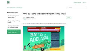 
                            6. How do I take the Nessy Fingers Time Trial? – Nessy