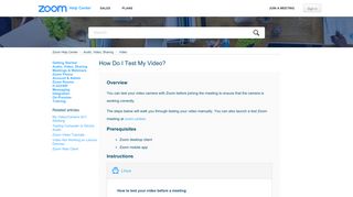
                            6. How Do I Test My Video? – Zoom Help Center - Zoom ...