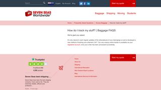 
                            8. How do I track my stuff? | Baggage FAQs | Seven Seas Worldwide