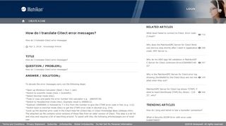 
                            11. How do I translate Citect error messages? - OPC Support