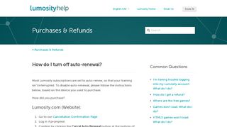 
                            12. How do I turn off auto-renewal? - Help Center Home - Lumosity
