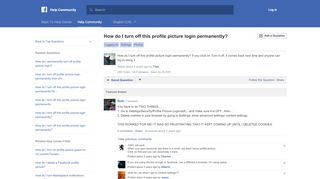 
                            3. How do I turn off this profile picture login permanently? | ...