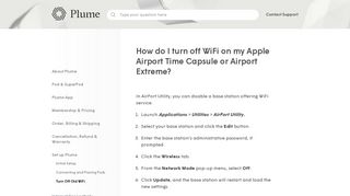 
                            10. How do I turn off WiFi on my Apple Airport Time Capsule or Airport ...
