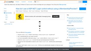 
                            13. How do I use a ASP.NET Login control without using a ...