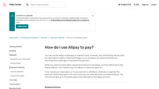 
                            8. How do I use Alipay to pay? | Airbnb Help Center