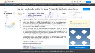 
                            1. How do I use CardLayout for my Java Program for Login and Menu ...