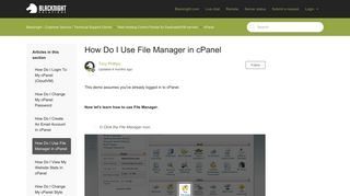 
                            7. How Do I Use File Manager in cPanel – Blacknight - Customer Service ...