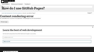 
                            12. How do I use GitHub Pages? - Learn web development | MDN