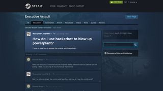 
                            4. How do I use hackerbot to blow up powerplant? :: Executive Assault ...