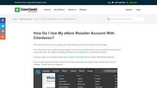 
                            12. How do I use my eNom reseller account with Clientexec? - ...