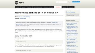 
                            7. How do I use SSH and SFTP on Mac OS X? | Academic Computing ...