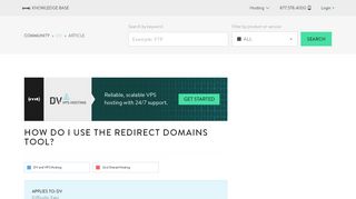 
                            9. How do I use the Redirect Domains tool? - Media Temple