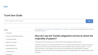 
                            7. How do I use the Turnitin plagiarism service to check the originality of ...