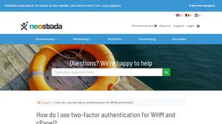 
                            6. How do I use two-factor authentication for WHM and cPanel ...