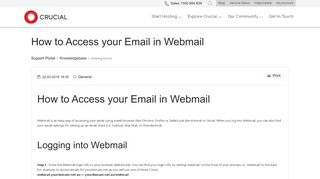 
                            11. How do I use webmail from within cPanel? – Help Centre - Crucial