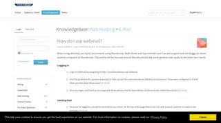 
                            8. How do I use webmail? - Hawk Host KnowledgeBase